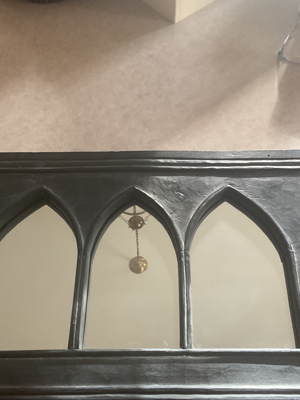 Black Gothic Arched Wall Mirror - Decorative Home Wall Decor